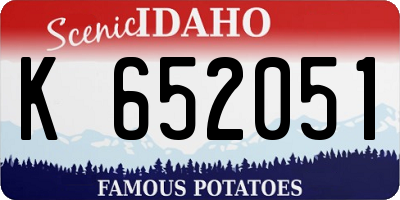 ID license plate K652051