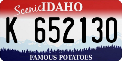 ID license plate K652130