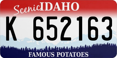 ID license plate K652163