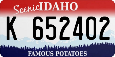 ID license plate K652402