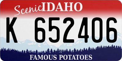 ID license plate K652406