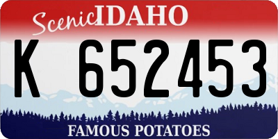 ID license plate K652453