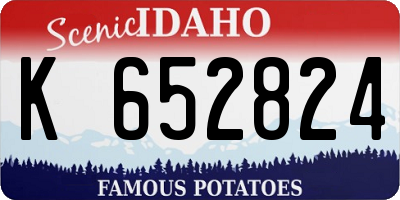 ID license plate K652824