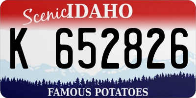 ID license plate K652826