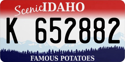 ID license plate K652882