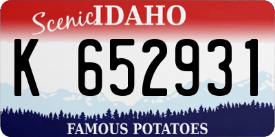ID license plate K652931