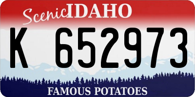 ID license plate K652973