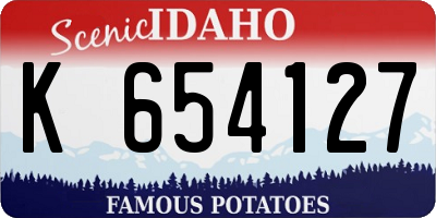 ID license plate K654127