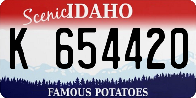 ID license plate K654420