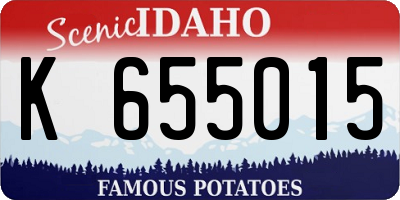 ID license plate K655015