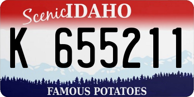 ID license plate K655211