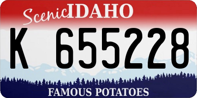 ID license plate K655228