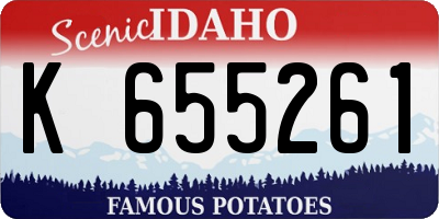 ID license plate K655261
