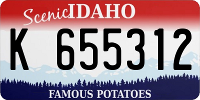 ID license plate K655312