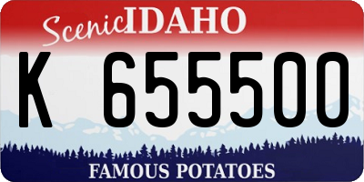 ID license plate K655500