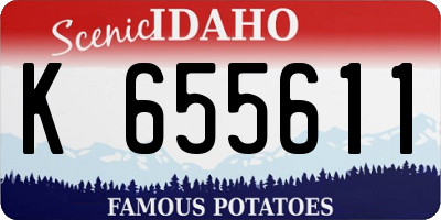ID license plate K655611