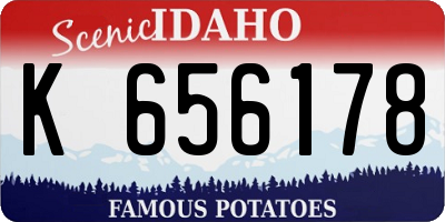 ID license plate K656178