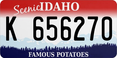 ID license plate K656270