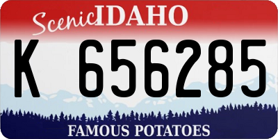 ID license plate K656285