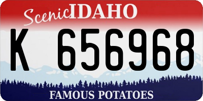 ID license plate K656968