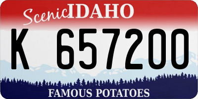 ID license plate K657200