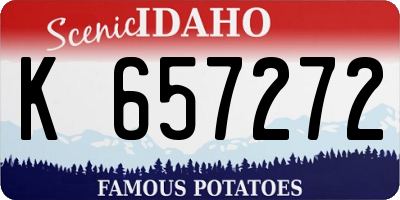 ID license plate K657272