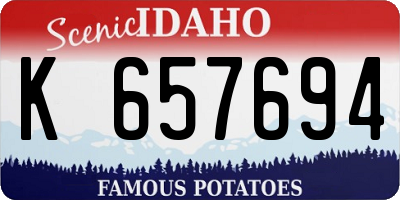 ID license plate K657694