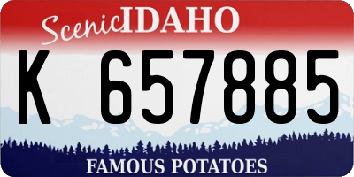 ID license plate K657885