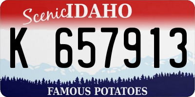 ID license plate K657913