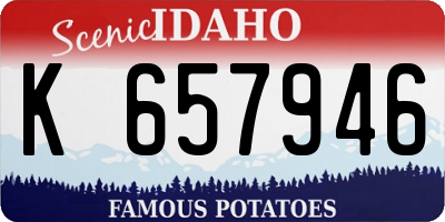 ID license plate K657946