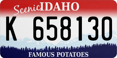 ID license plate K658130