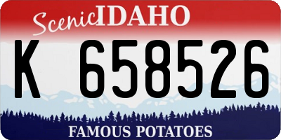 ID license plate K658526
