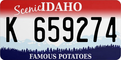 ID license plate K659274