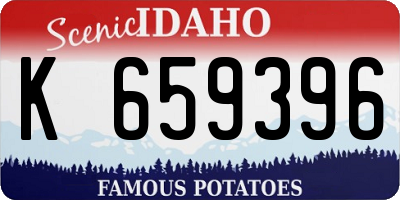 ID license plate K659396