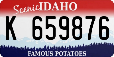 ID license plate K659876