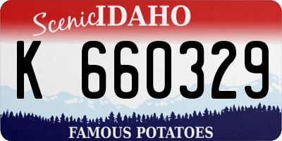 ID license plate K660329