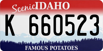 ID license plate K660523