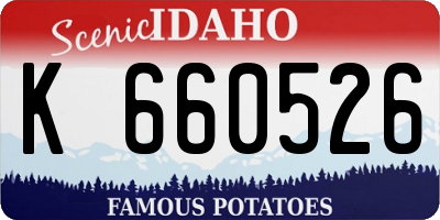 ID license plate K660526