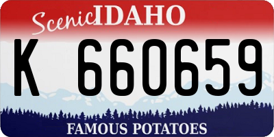 ID license plate K660659