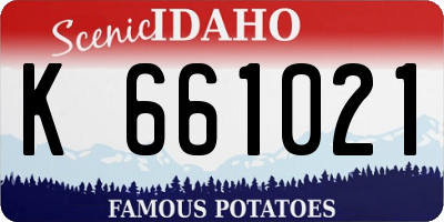 ID license plate K661021