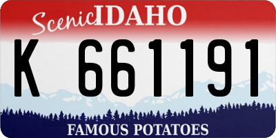 ID license plate K661191