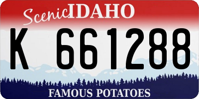 ID license plate K661288
