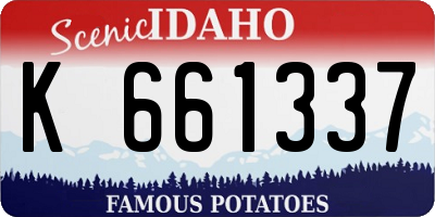 ID license plate K661337
