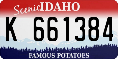 ID license plate K661384