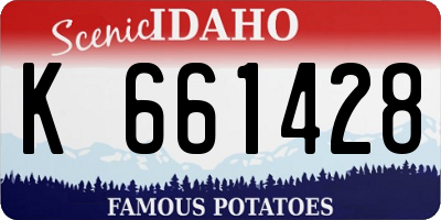 ID license plate K661428