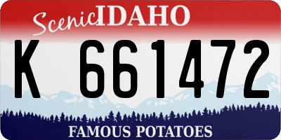 ID license plate K661472