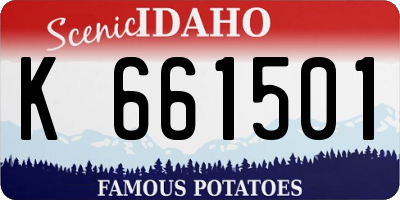 ID license plate K661501