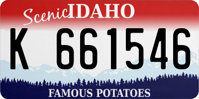 ID license plate K661546