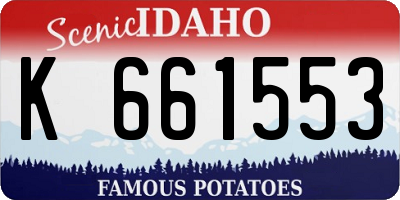 ID license plate K661553
