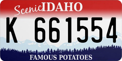 ID license plate K661554